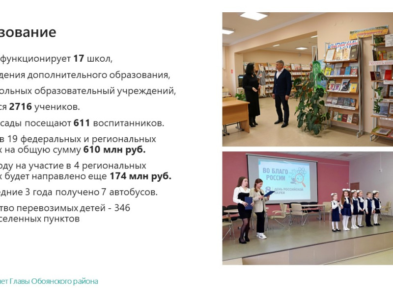 Отчет Главы Обоянского района за 2023 г..
