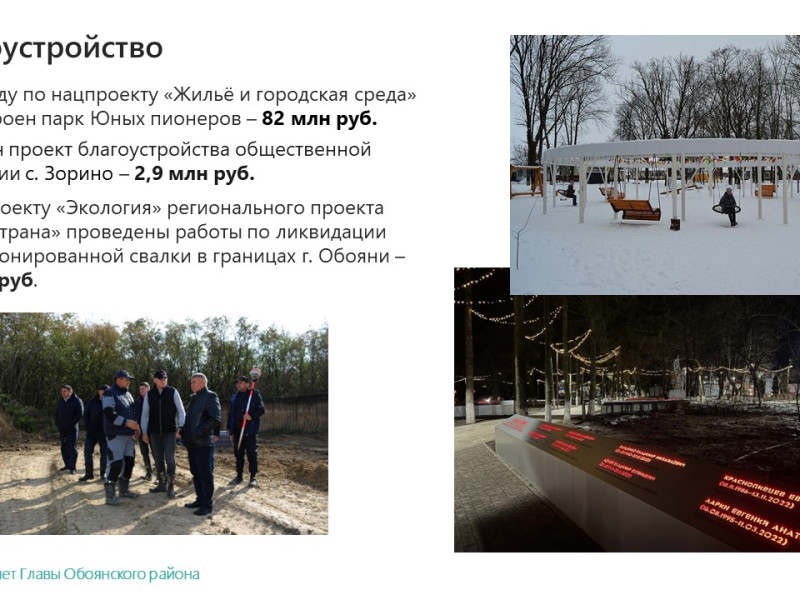Отчет Главы Обоянского района за 2023 г..